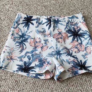 Pink and blue summer pattern shorts